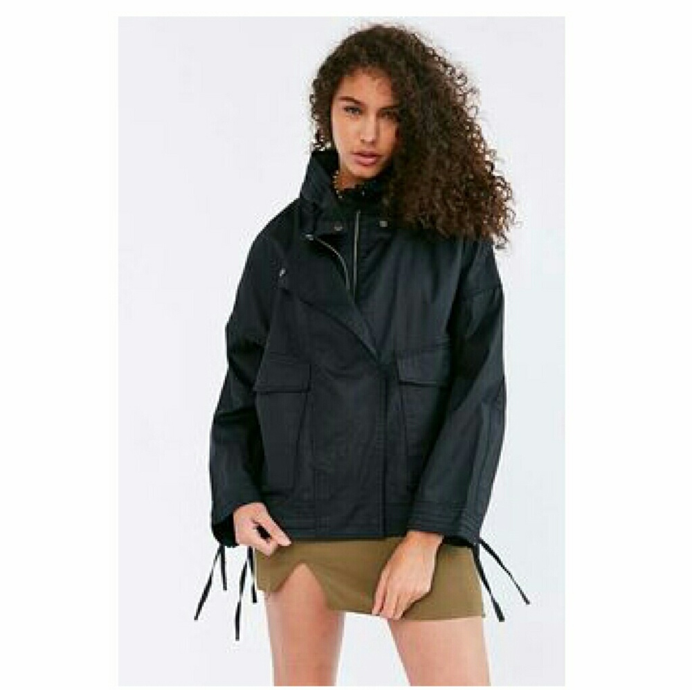 Silence + Noise Coated Cotton Batwing Jacket